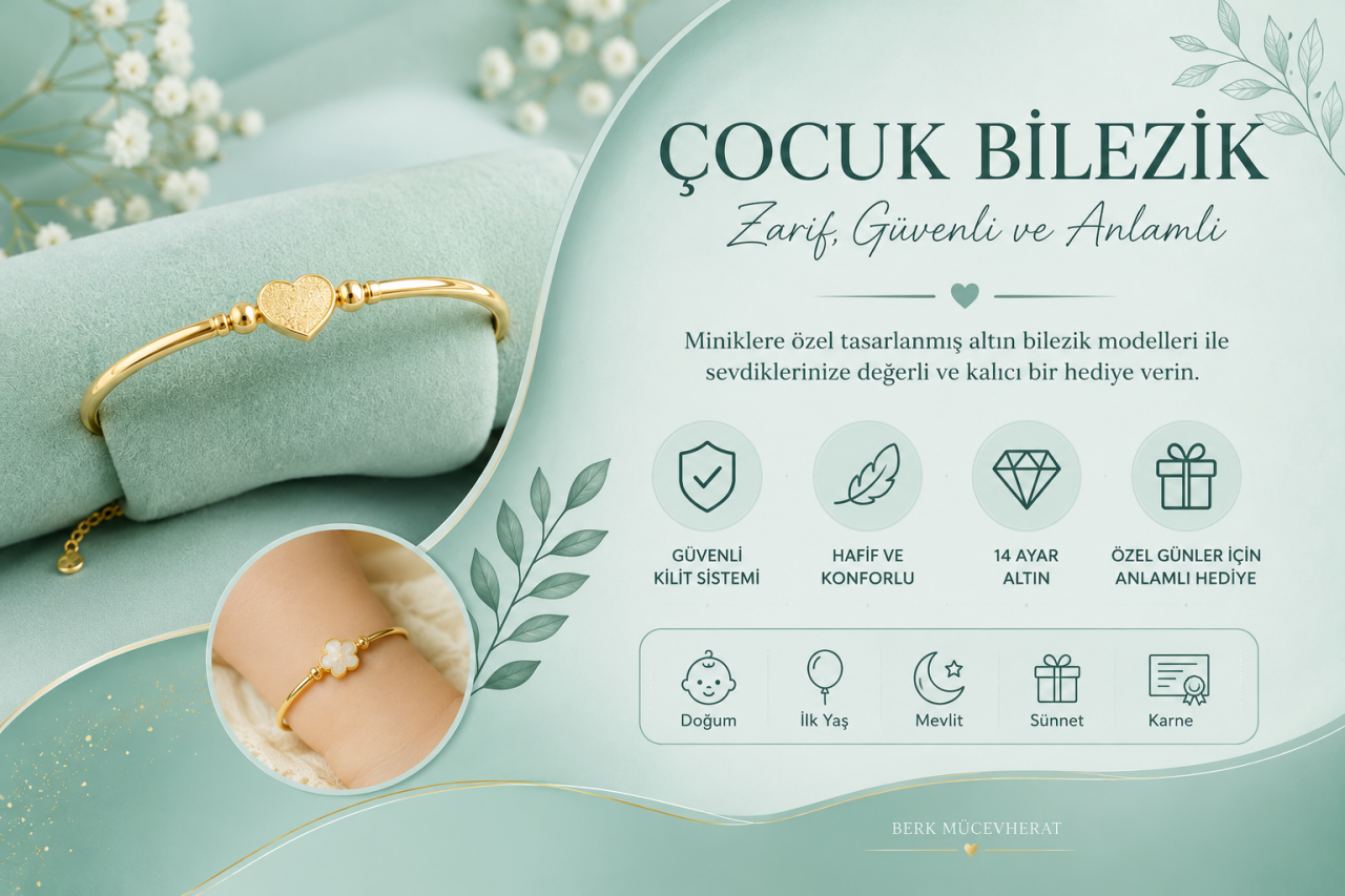 Çocuk Bilezik Modelleri | Altın Çocuk Bileziği Rehberi