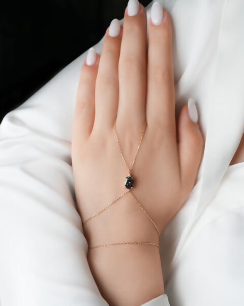 14 Ayar Altın Renkli Taşlı Şahmeran