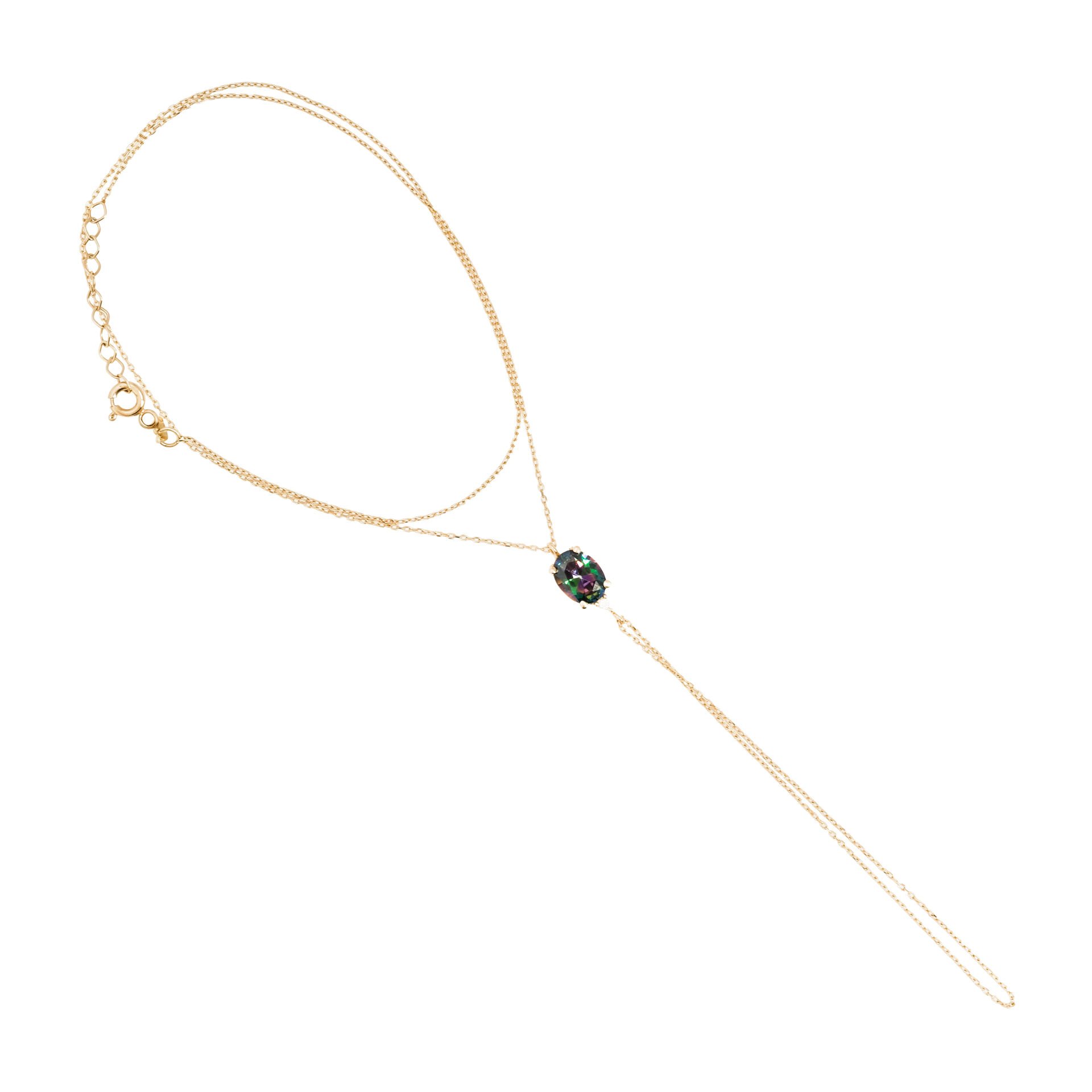 14 Ayar Altın Renkli Taşlı Şahmeran