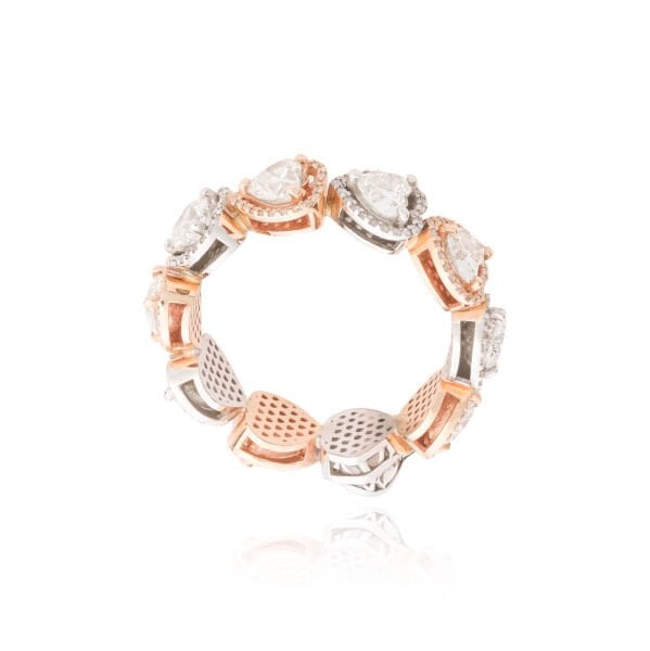 Pırlanta Kalp Kesim Özel Tasarım Yüzük