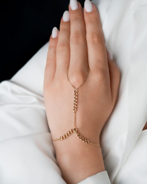 14 Ayar Altın Zincir Tasarım Şahmeran