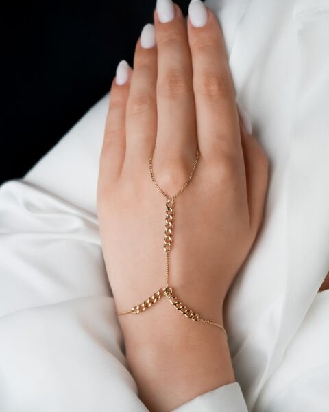 14 Ayar Altın Zincir Tasarım Şahmeran