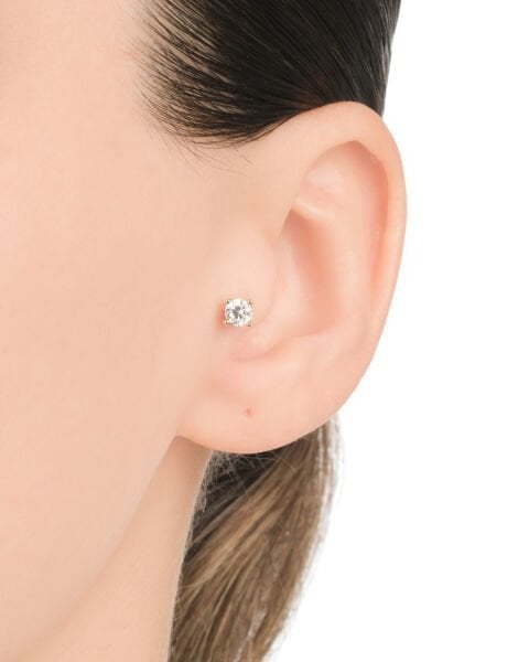 14 Ayar Altın Tektaşlı Tragus Küpe