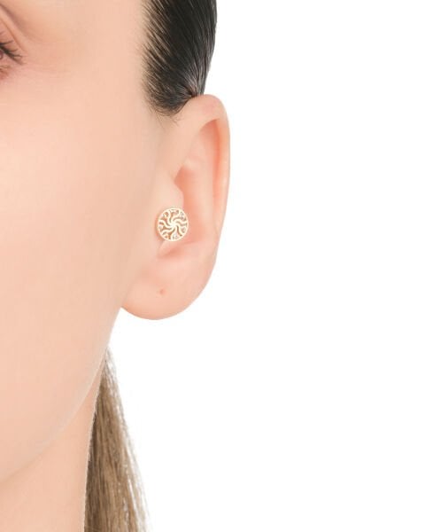 14 Ayar Altın Taşlı Yuvarlak Tragus Küpe