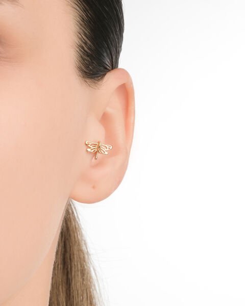 14 Ayar Altın Yusufçuk Figürlü Tragus Küpe