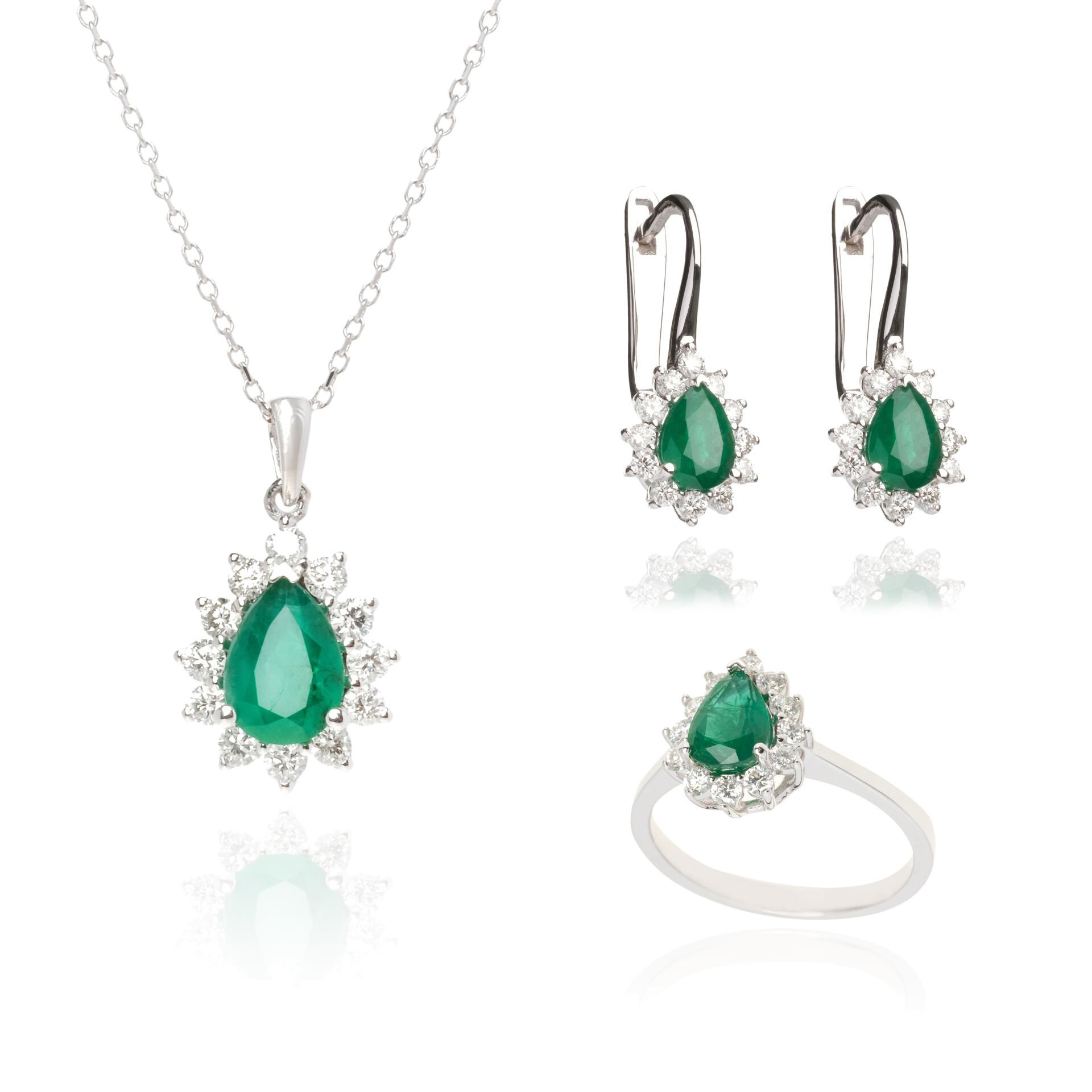 Pırlanta Zümrüt Damla Model Set