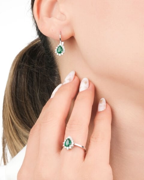 Pırlanta Zümrüt Damla Model Set