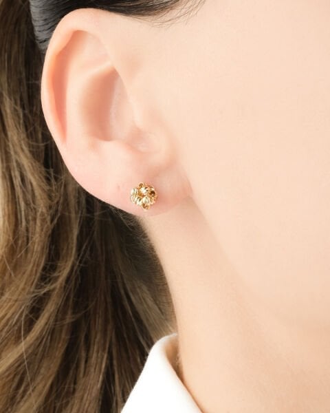 14 Ayar Altın Dorika Kadın Top Küpe