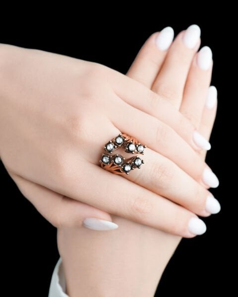 Elmas Tasarım Altın Yüzük