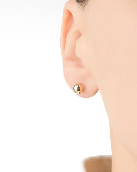 14 Ayar Altın Top Küpe