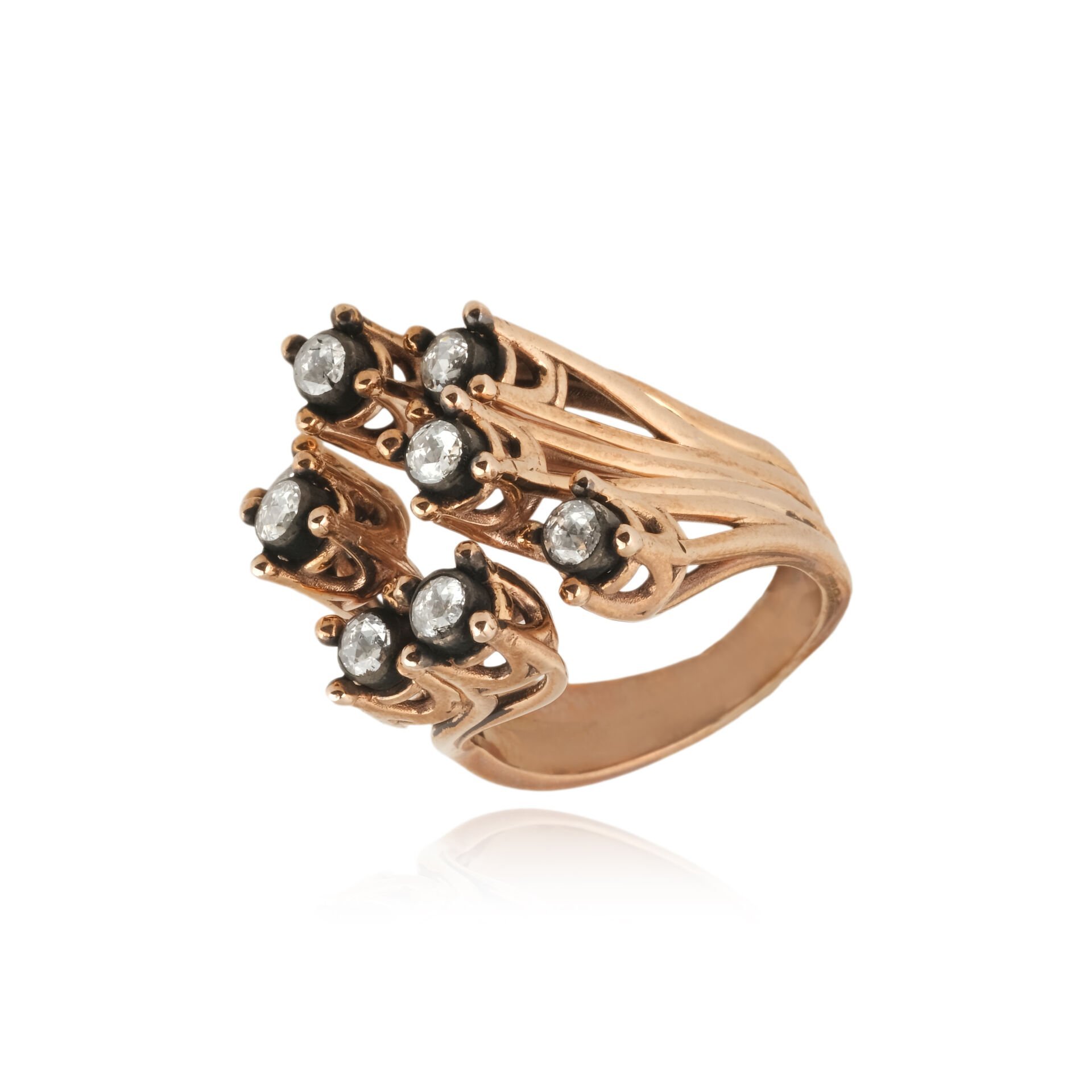 Elmas Tasarım Altın Yüzük