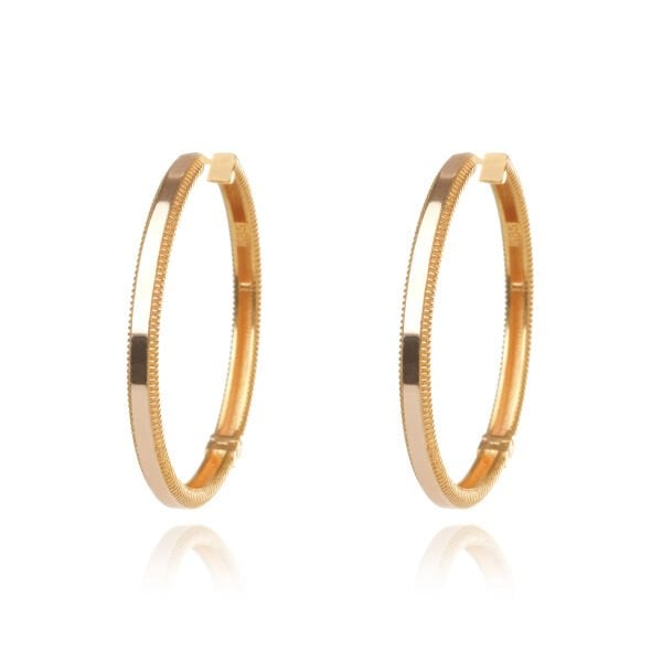 14 Ayar Altın Ajda Halka Küpe