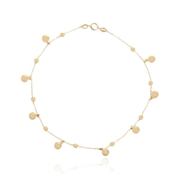 14 Ayar Altın Pullu Sallantılı Halhal