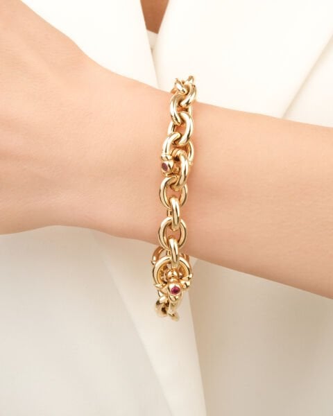 Cetaş Eterna 14 Ayar Altın Taşlı Bileklik