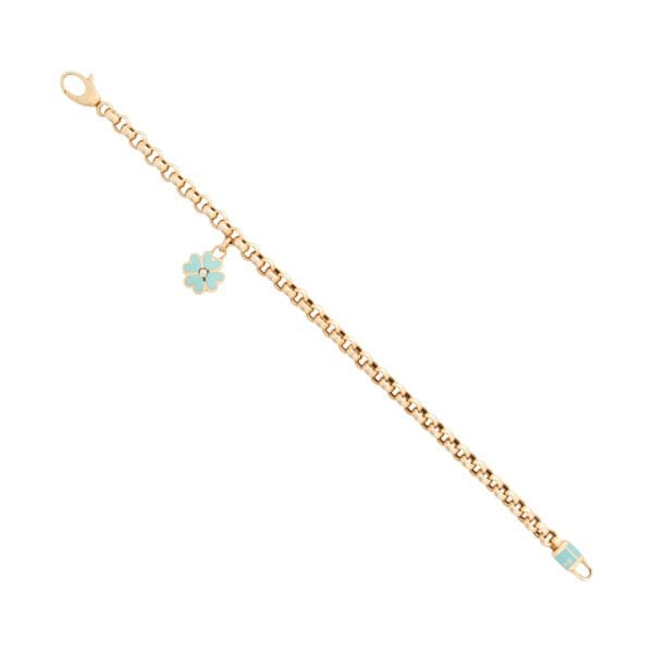 Cetaş Eterna 14 Ayar Altın Yonca Charm Bileklik