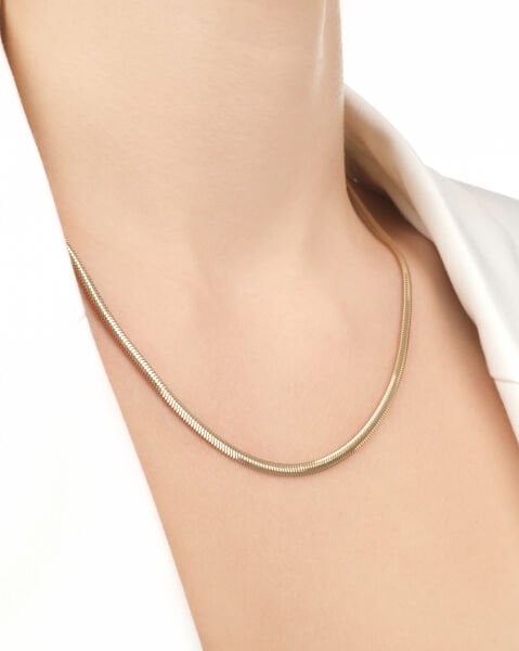 14 Ayar Altın Balıksırtı Zincir Kolye