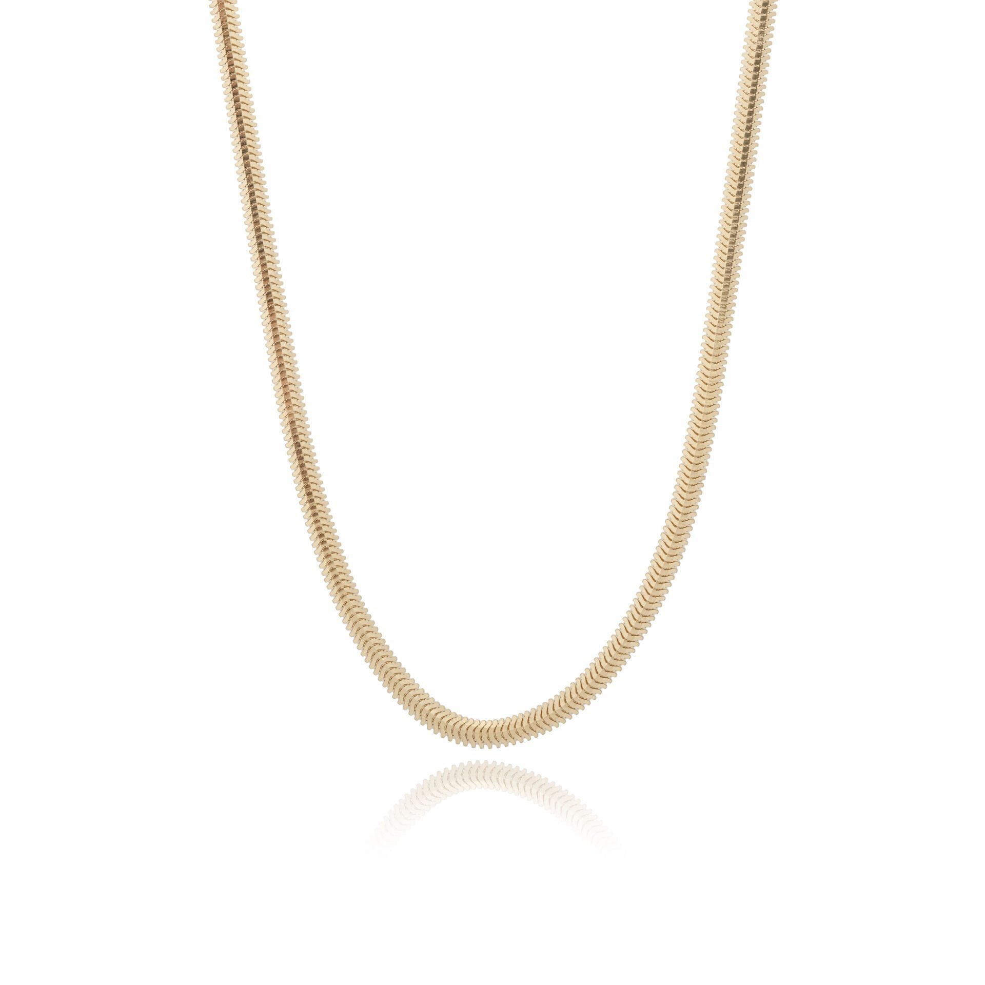 14 Ayar Altın Balıksırtı Zincir Kolye