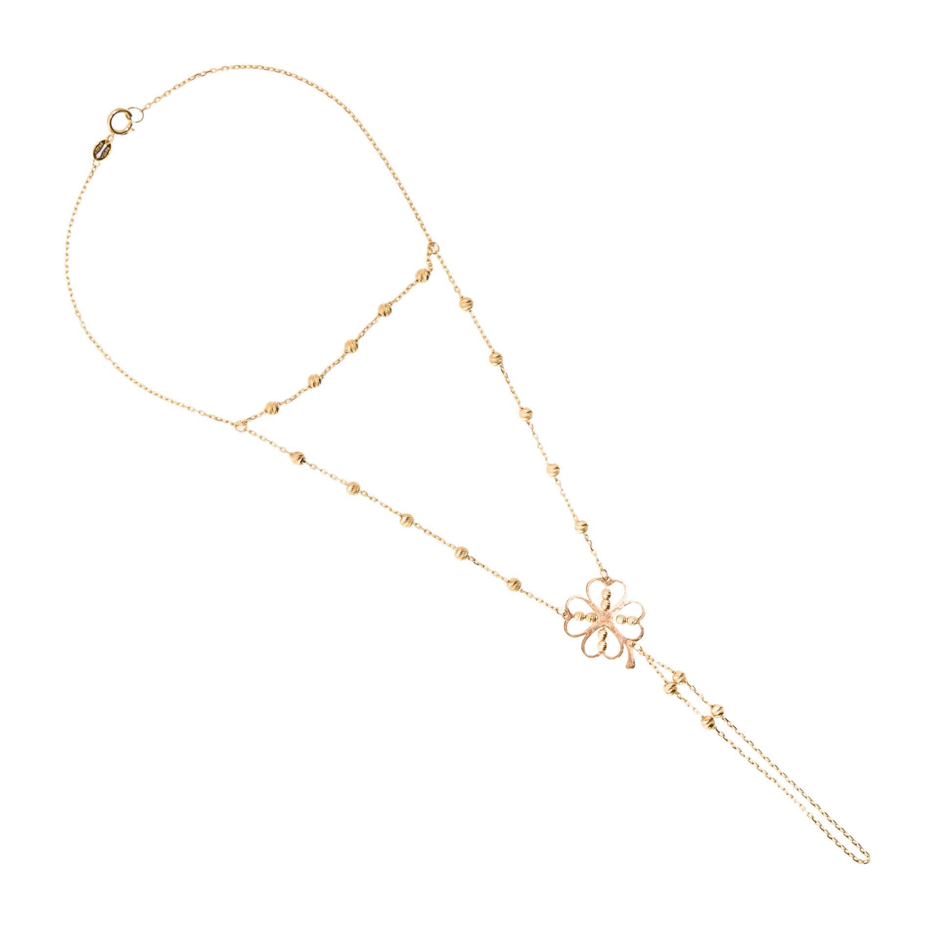 14 Ayar Altın Yonca Figürlü Dorikalı Şahmeran