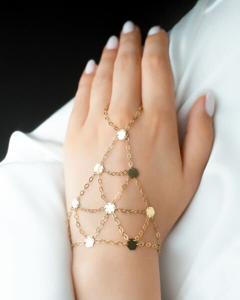 14 Ayar Altın Altıgen Pullu Şahmeran