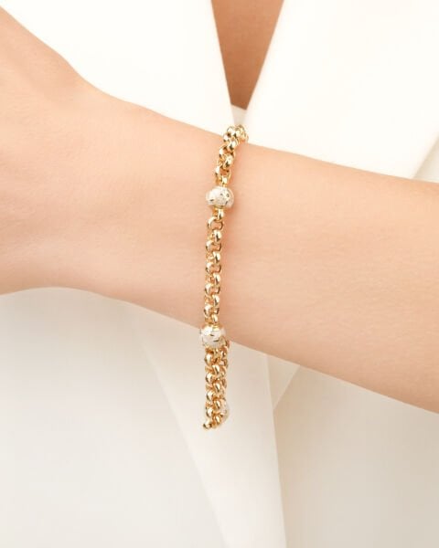 Cetaş Polaris 14 Ayar Altın Kutup Yıldızı Bileklik