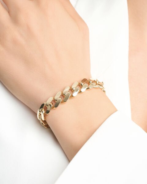 14 Ayar Altın Taşlı Gurmet Bileklik