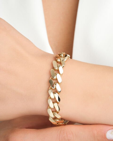 14 Ayar Altın Taşlı Gurmet Bileklik