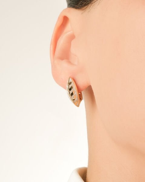 Cetaş Olivia 14 Ayar Sedef Mineli Altın Küpe