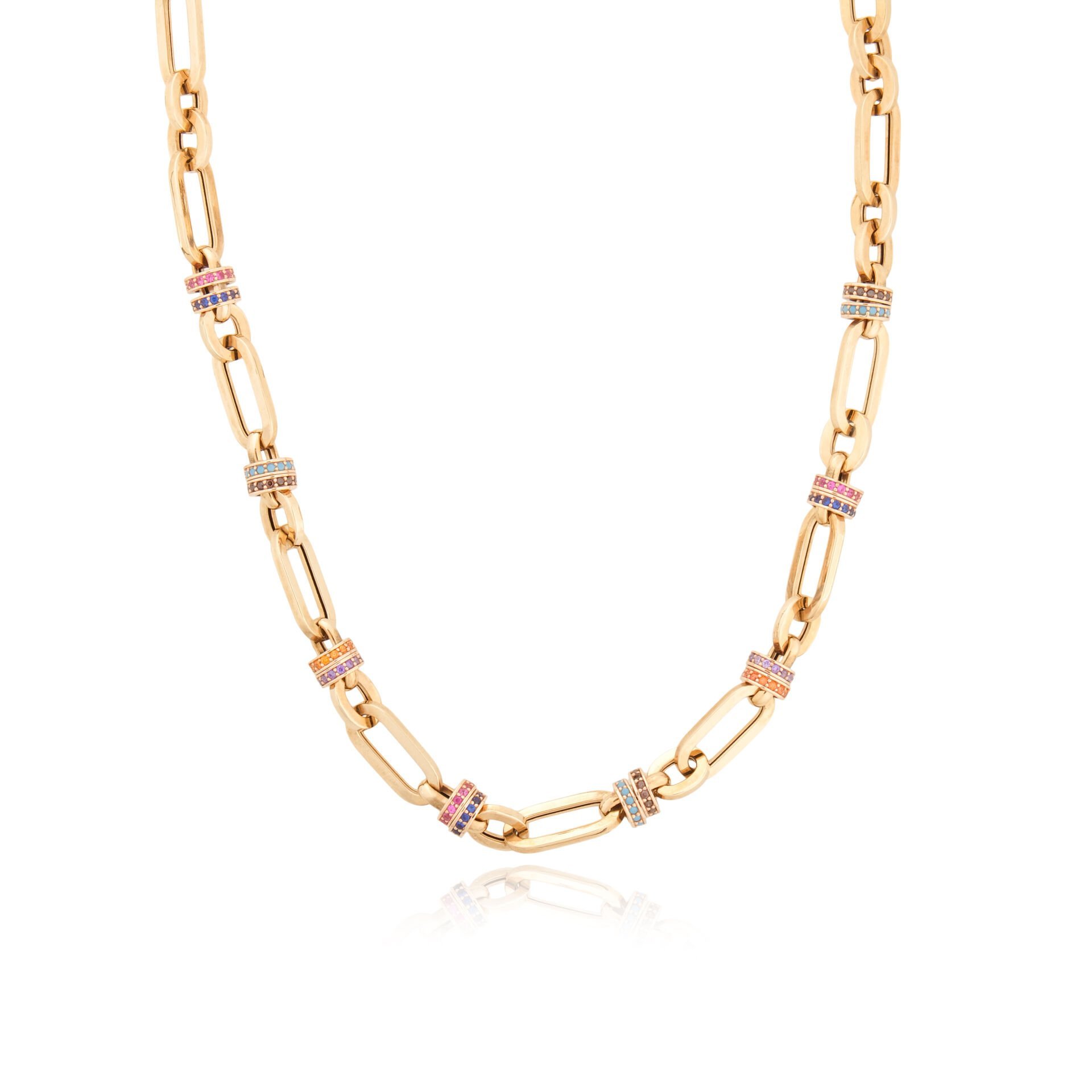 Cetaş Eterna 14 Ayar Altın Taşlı Kolye