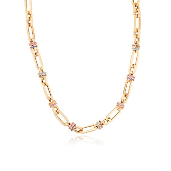 Cetaş Eterna 14 Ayar Altın Taşlı Kolye