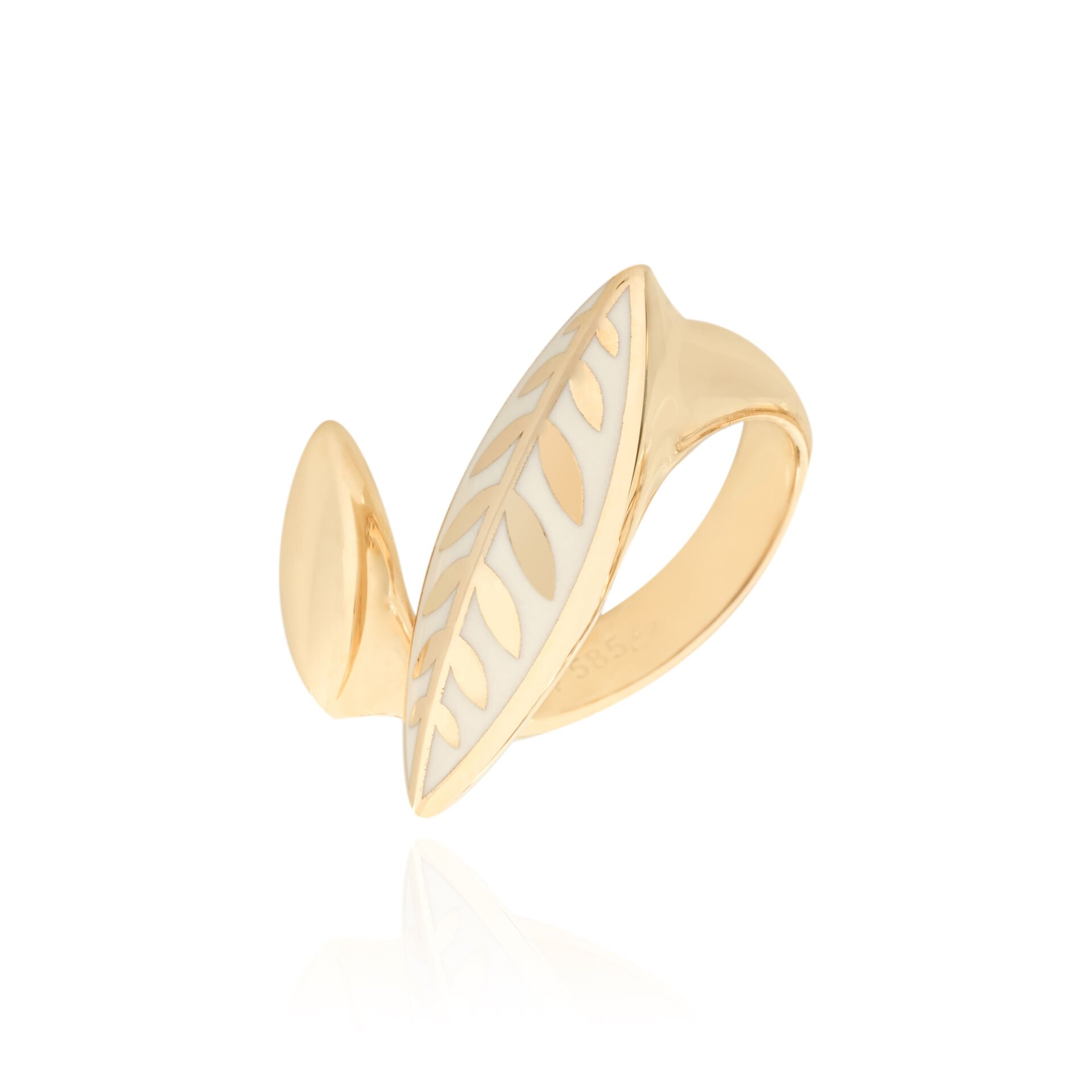 Cetaş Olivia 14 Ayar Altın Mineli Yüzük