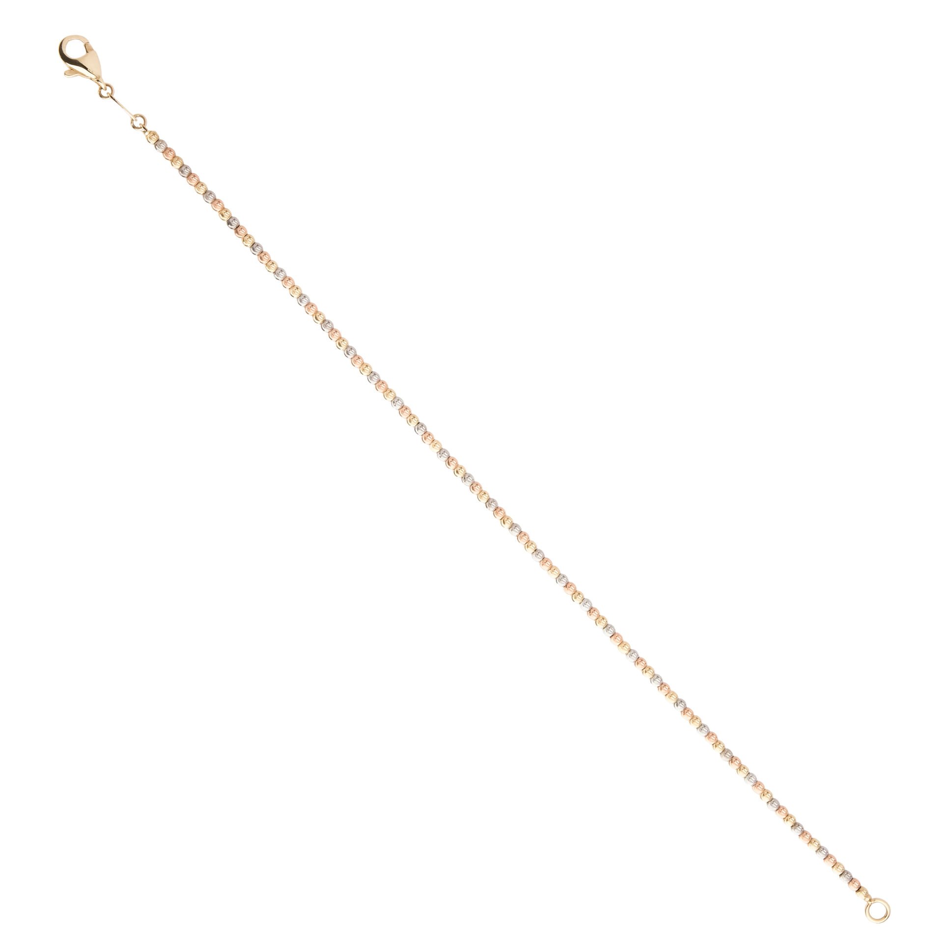 14 Ayar Altın Üç Renk Bileklik