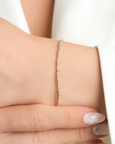 14 Ayar Altın Üç Renk Dorika Bileklik