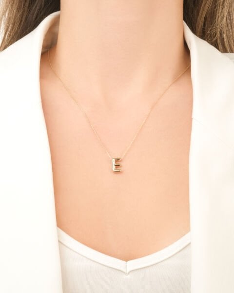 E  HARFİ BALON KOLYE