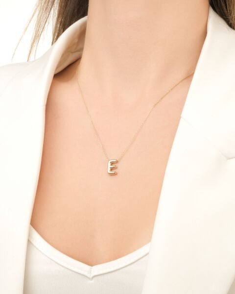 E  HARFİ BALON KOLYE