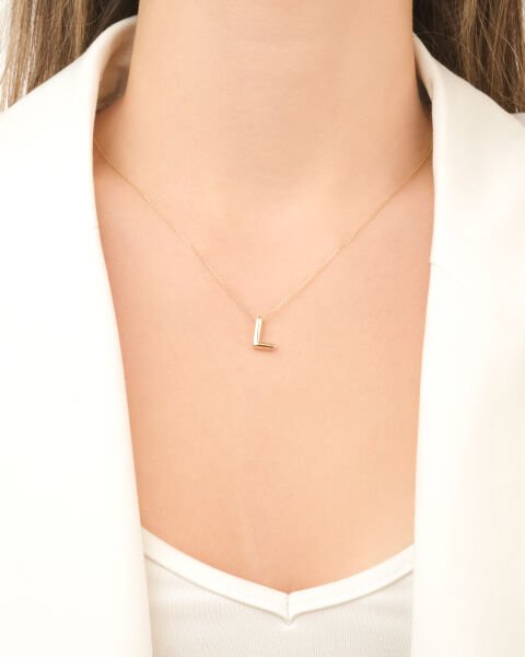 L HARFİ BALON KOLYE