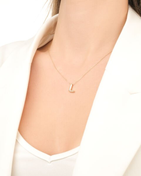 L HARFİ BALON KOLYE