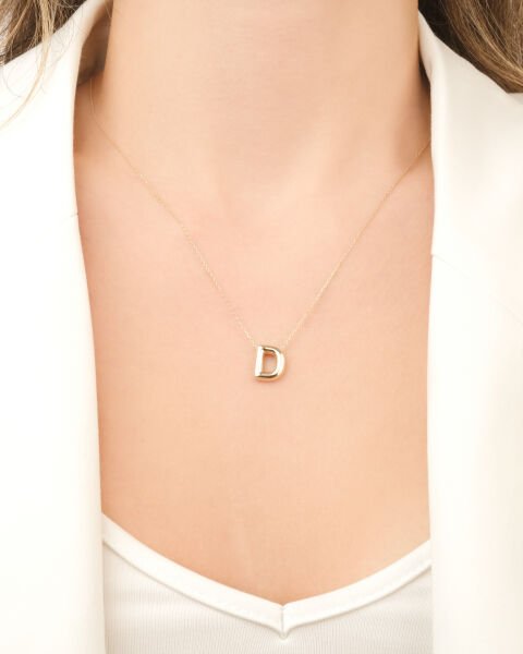 D HARFİ BALON KOLYE