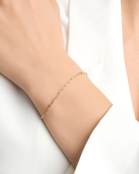 14 Ayar Altın Ataç Bileklik