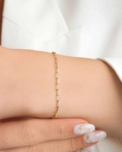 14 Ayar Altın Ataç Bileklik