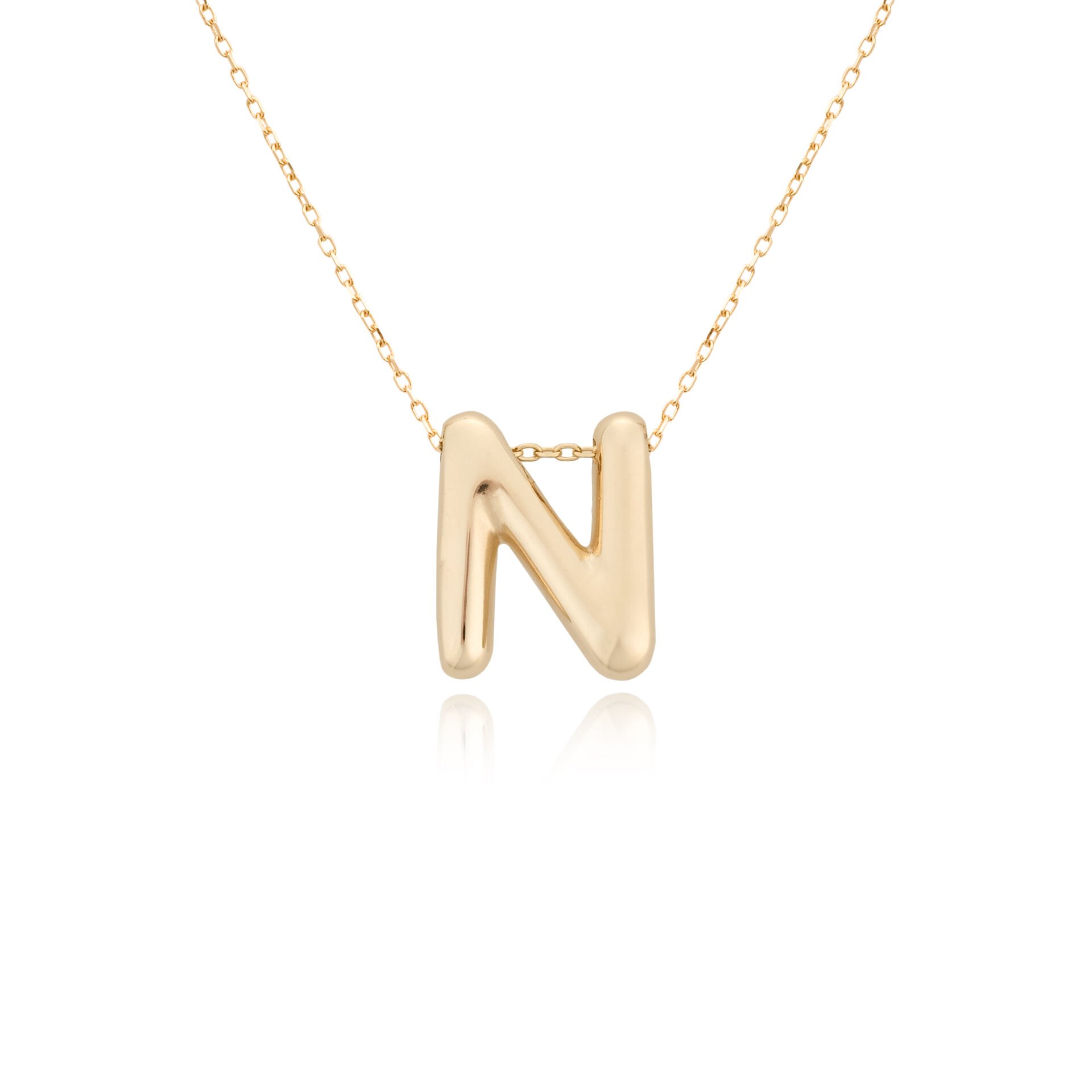 N HARFİ BALON KOLYE