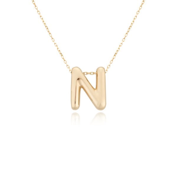 N HARFİ BALON KOLYE