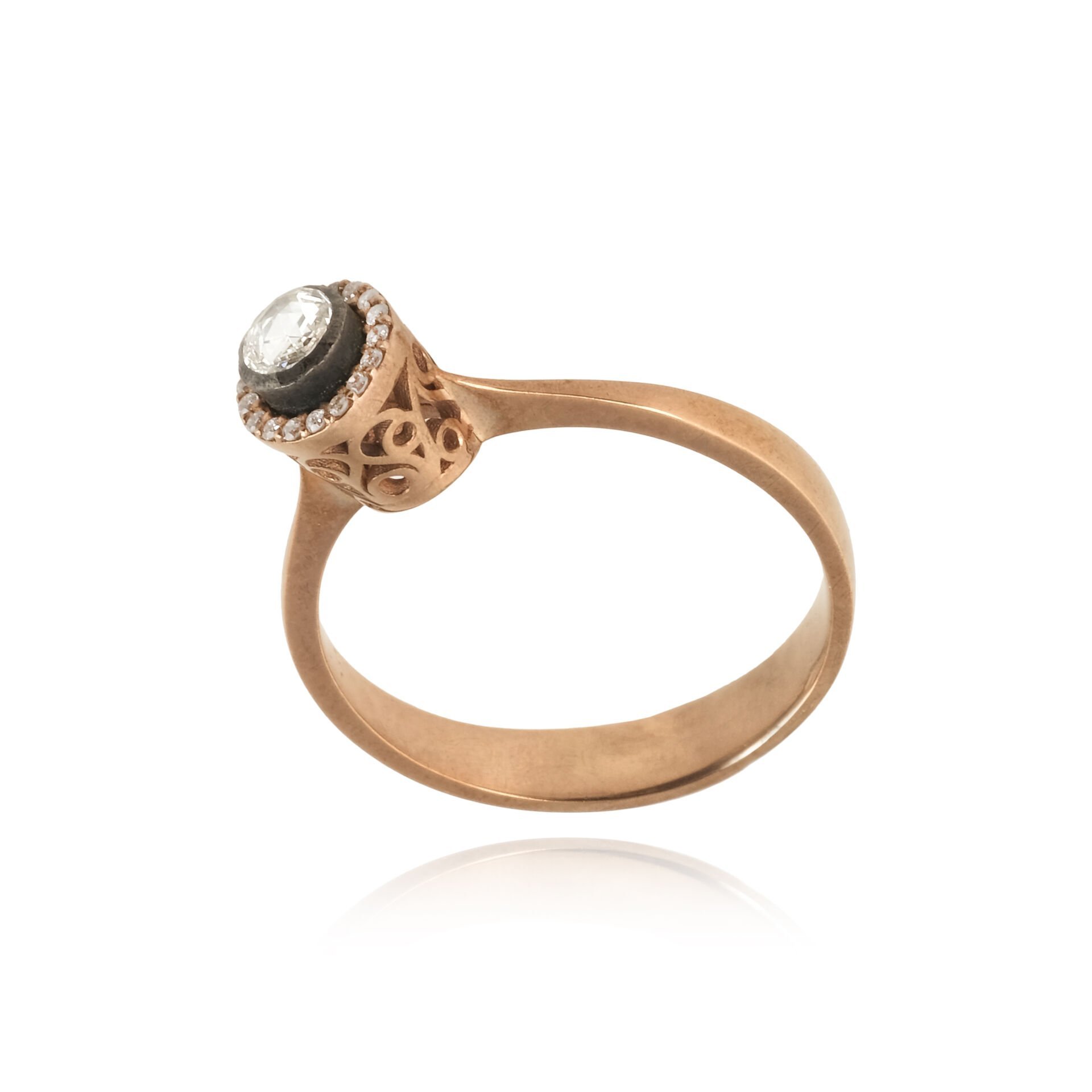 Elmas Tektaş Altın Yüzük