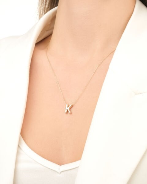 K HARFİ BALON KOLYE