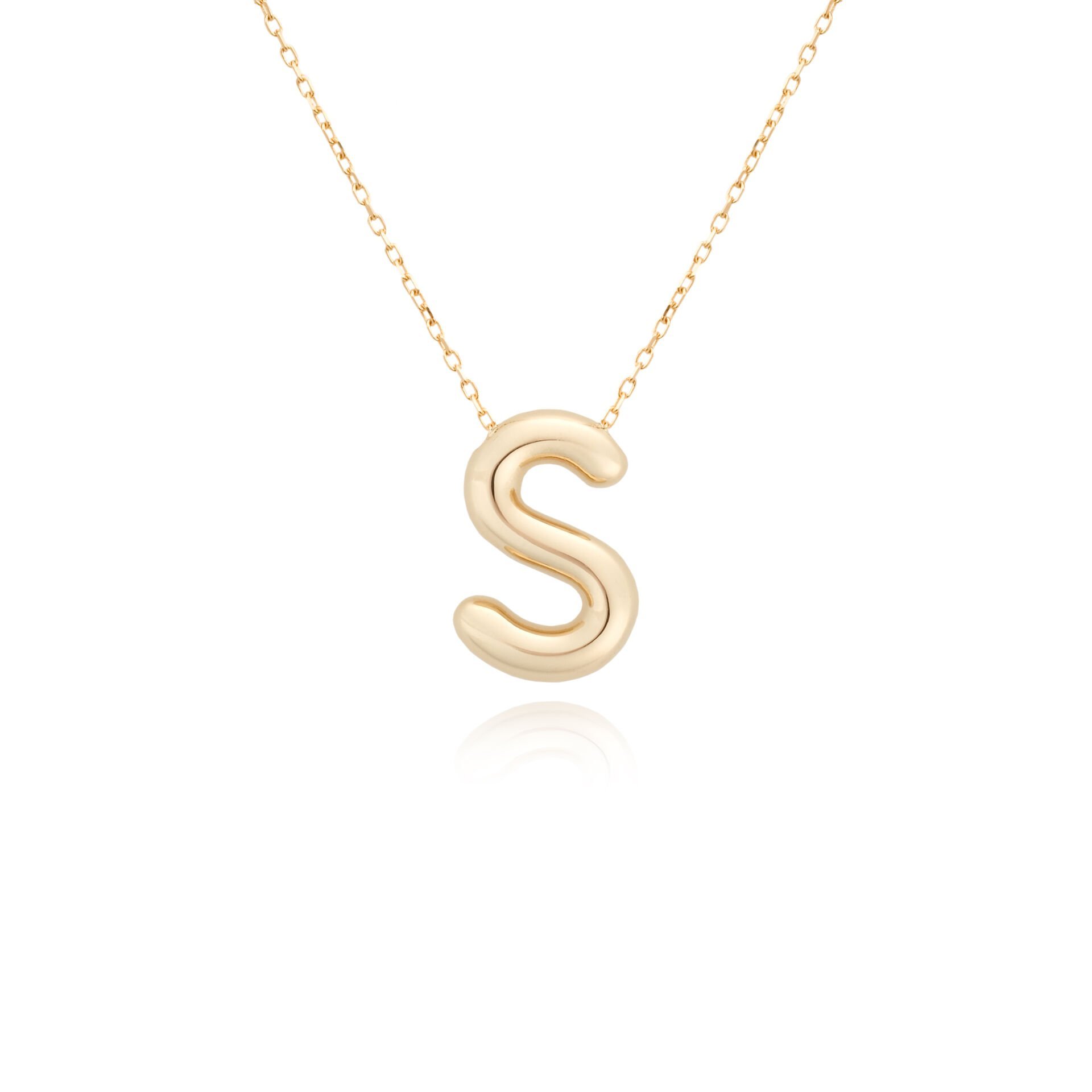 S HARFİ BALON KOLYE