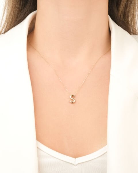 S HARFİ BALON KOLYE