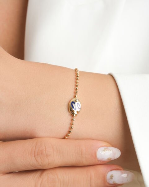 Cetaş 14 Ayar Altın Fortuna Balık Figürlü Bileklik