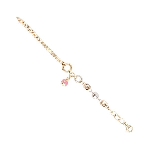 Cetaş Eterna 14 Ayar Altın Mineli Charm Bileklik