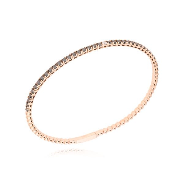 14 Ayar Altın Siyah Pırlanta Bilezik