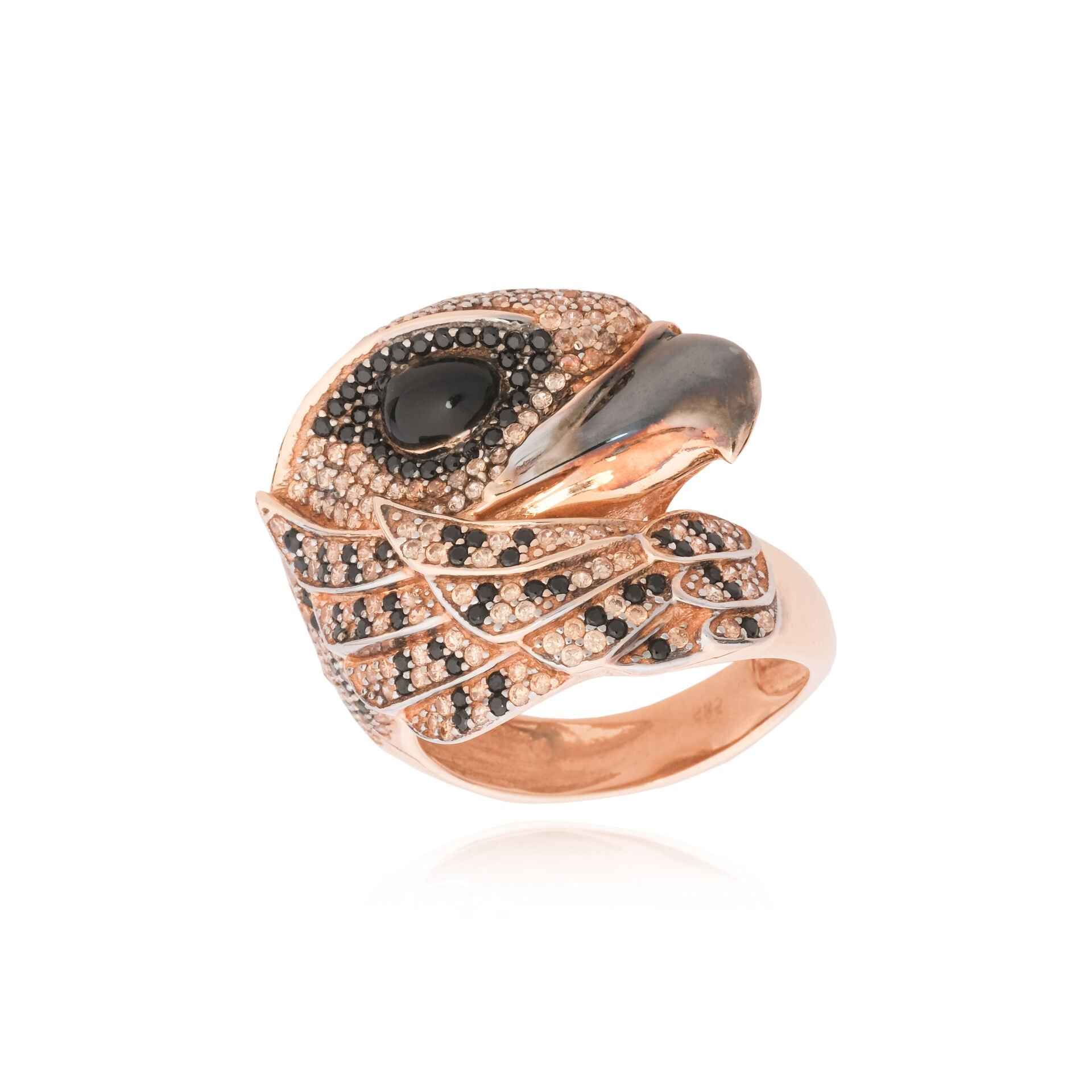 14 Ayar Altın Özel Tasarım Kartal Yüzük