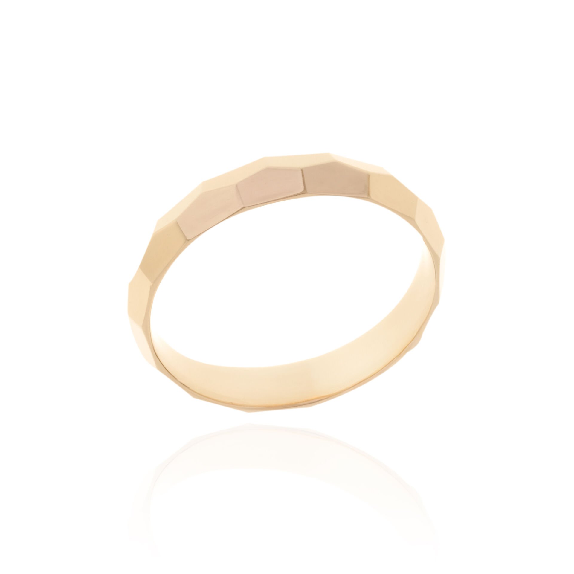 14 Ayar Altın Prizma Model Erkek Alyans